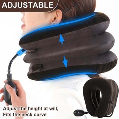 Soft Supportive Reusable Airy Luxurious Adjustable Travel Inflatable Neck Pillow