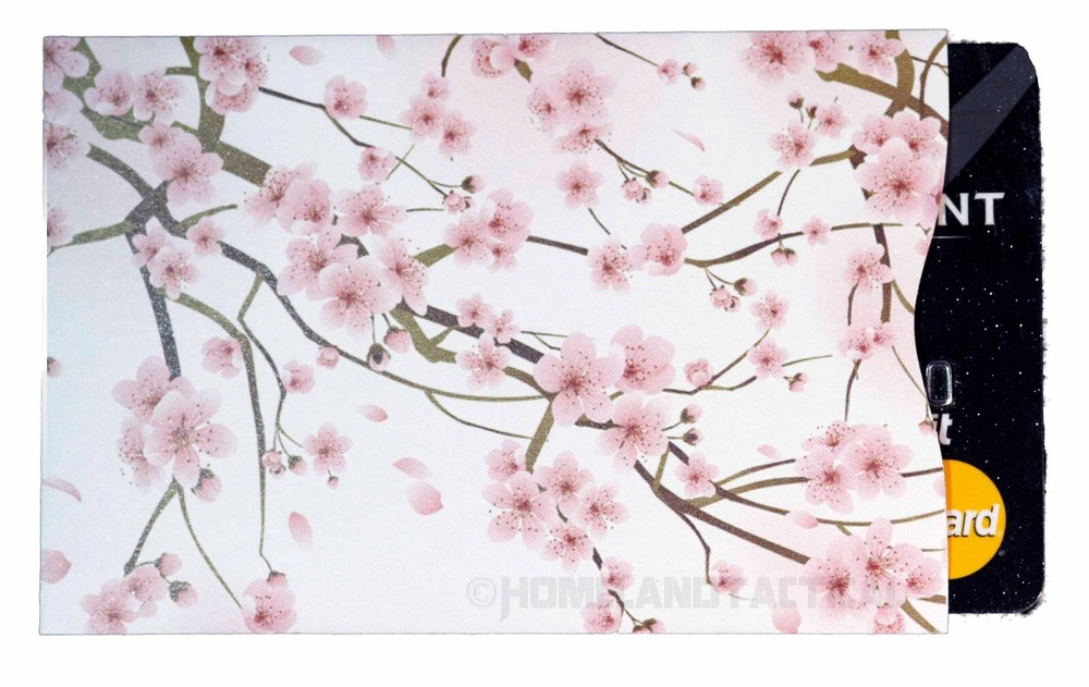 « Cherry Blossom » RFID Blocking Credit Card Sleeves By Rogue Industries