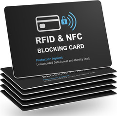 RFID Blocking Card Protector – 6 Pack for Debit, Credit, and Passport Safety