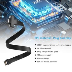 SinLoon USB 3.1 Front Panel Header Type-C Extension Cable Type-E 20Pin Male t…