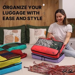 Dot&Dot Medium Packing Cubes For – 5Pc Packing Cubes For – Organizer