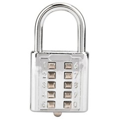 10-Digit Push Button Combination Password Padlock Blind Button