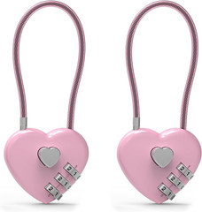 Small Combination Lock for Locker, Cable Lock with Code, Pink Padlock Combina…