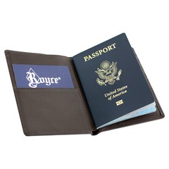 Royce RFID Blocking Passport Currency Wallet, Full Grain Nappa Leather, Coco