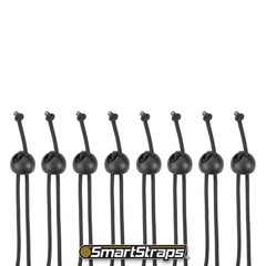 SmartStraps Adjustable Toggle Ball Bungee Cord, Adjust (pack of 8), Black