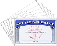 6 Pack Social Security Card Protector/Medicare Card Protector Sleeve/Social Secu