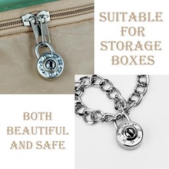 10 Pack Mini Diary Padlock, Small Locks with Keys, Tiny Luggage Locks for Tra…