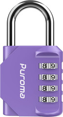 Puroma 1 Pack Combination Lock for Locker 4 Digit Outdoor Waterproof Padlock for