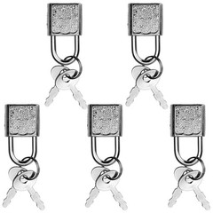 10 Pack Mini Diary Padlock, Small Locks with Keys, Tiny Luggage Locks for Tra…