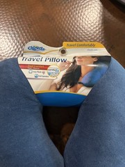 CLOUDZ ORIGINAL Microbead Airplane Travel Neck Pillow/NWT/PLUSH/5 Available/BLUE