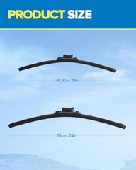 24&Prime; 19&Prime; Windshield Wiper Blades Replacement for 2005-2010 Jetta; Passat2010