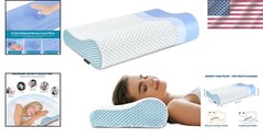 Breathable Neck Pillow – Adjustable Height for Side, Back & Stomach Sleepers
