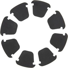 8PCS Cup Holder Insert Rubber Compatible with Chevy Silverado Black