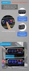 RS-21S 3-way Car Cigarette Lighter Splitter/Adapter/Charger + 2 USB 3.4Amp, w…