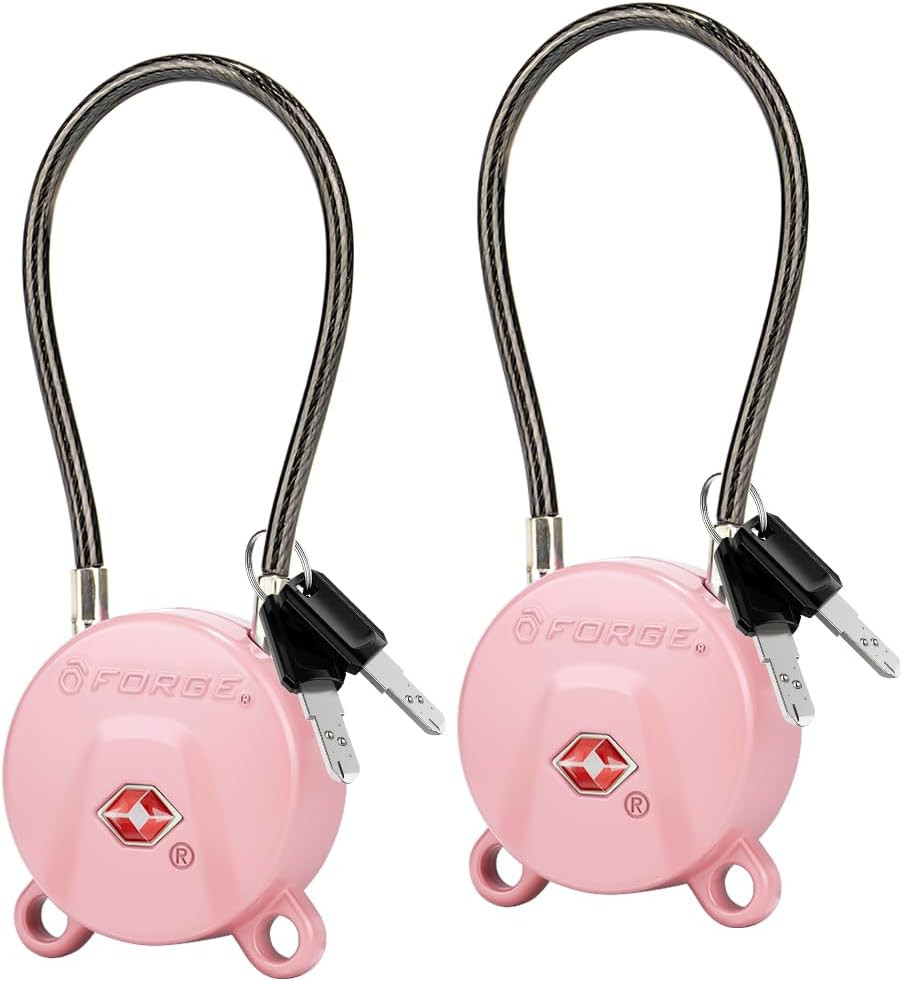 TSA Approved Luggage Locks, Keyed Alike TSA006 Dimple Key Travel Lock with Zinc