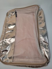 Bebe 6 Pc Zippered / Mesh Packing Cube Set Rose Gold Travel Luggage Essential