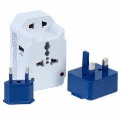 American Tourister All-in-One Adapter Converter Plug Set Travel Accessories New
