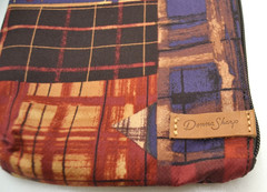 NWT Donna Sharp 3 Piece Rectangular Cosmetic Bags “Rustic Plaid” Multicolored