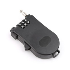 Retractable Wire Rope Password Lock Combination Coded Locker Outdoor Keyed Padlo