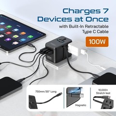 Power 7 Devices Simultaneously with Universal Plug Adapter