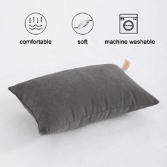 Tiny Pillows, Down Alternative Microfiber 11×7 Inches Mini Pillow for Travel,…