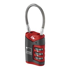 TSA Cable Lock Red Single
