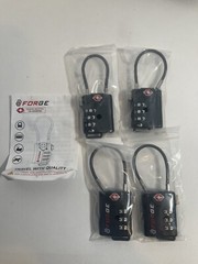 Forge 4 Pack TSA Locks