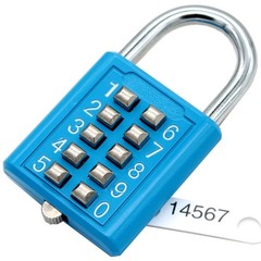 Mioni 10 Digit Push Button Combination 5 Digit Locking Mechanismblue bl