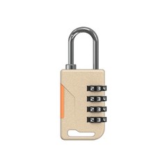 Combination Padlock Small Password Lock 4 Digit Antitheft Code Padlock