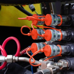 2 Sets hydraulic quick connect dust caps 3/8 inch Plug Covers Hydraulic Quick