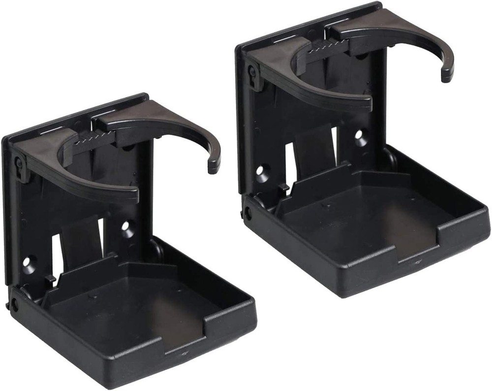 2PCS Adjustable Folding Drink Holder W/ Screws & Tapes Folding Automotive Cup