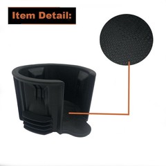 Hongfuly 2PCS Central Console Cup Holder Insert Compatible with Land Black