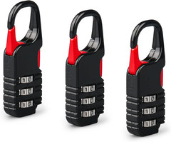 Mini Padlock, 3 Pcs Small Locks Set with 3 Digits Combination for Kids Diary…