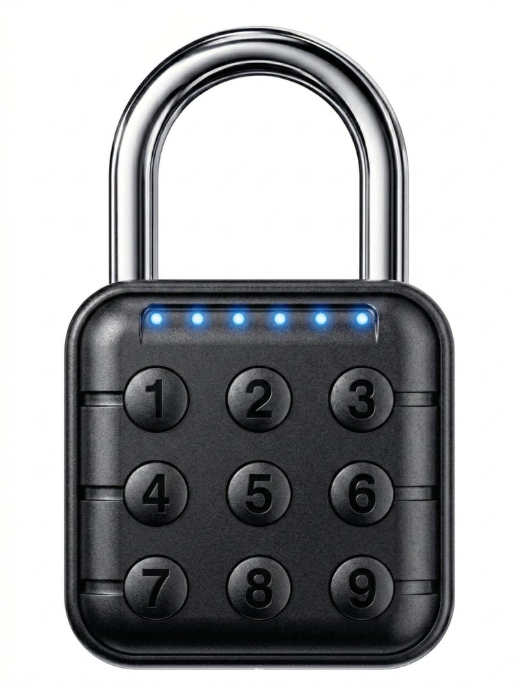 Combination Padlock – Combination Lock with 6-Digit Code, Digital Padlock wit…