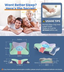 Queen Size Adjustable Cooling Pillow – Breathable Neck Support for All Sleepers