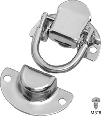 4 Sets Small round Locks Luggage Hardware Latch Mini Hasp Case 16Pcs M3X6 Screws