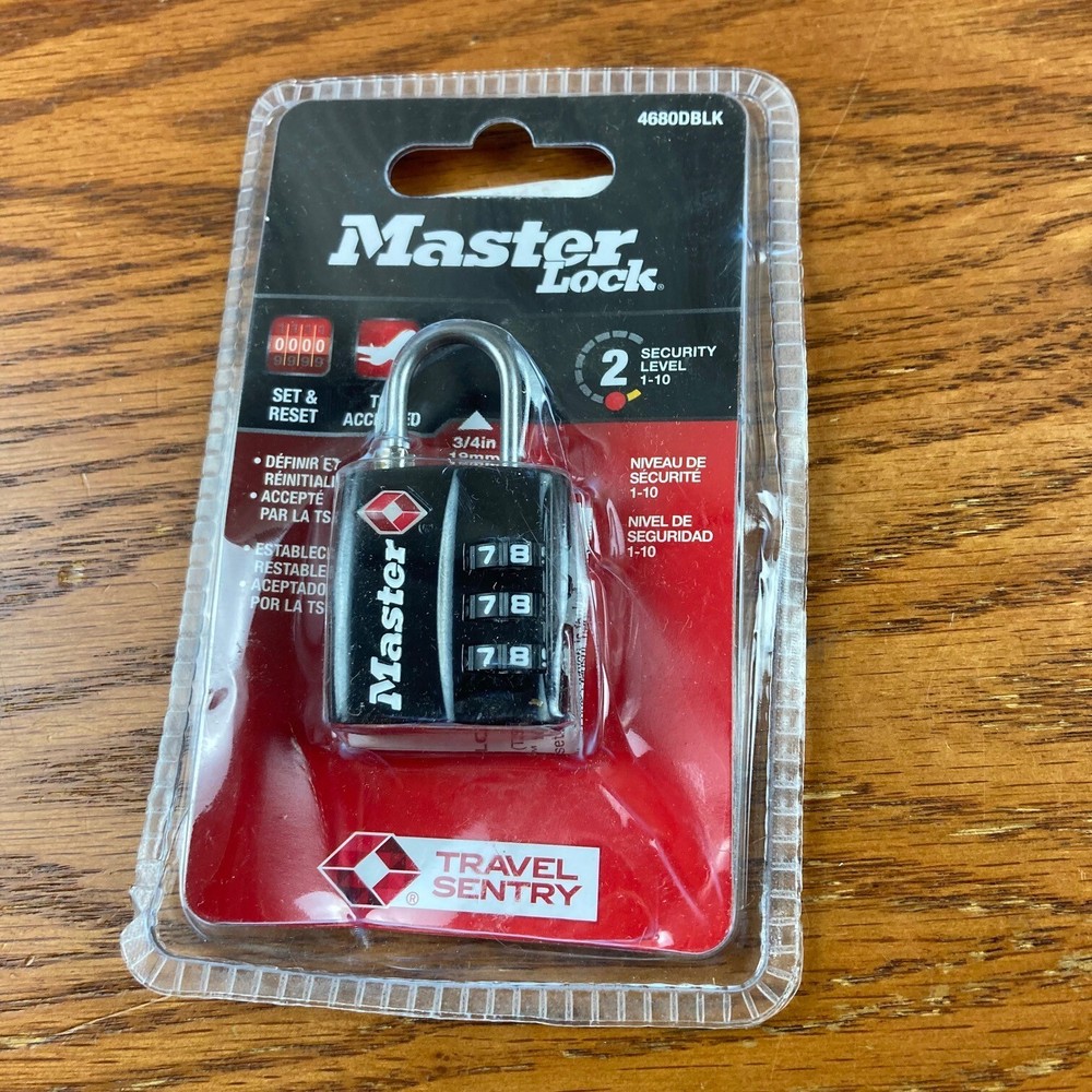 Master Lock 4680DBLK TSA Accepted Combination Lock – Black