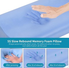 Breathable Memory Foam Neck Support Pillow – Ideal for Side and Back Sleepers