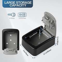 Portable Combination Lock keybox, Wall Mount,For House Keys Key Hiders to Hid…