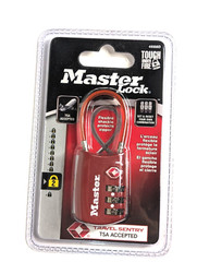Master Lock Flexible Shackle Combination Lock 1-1/8&Prime; 4688D