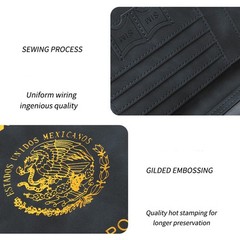 Mexico Passport Covers Synthesis Leather Mexicanos Pasaporte Travel ID Holder