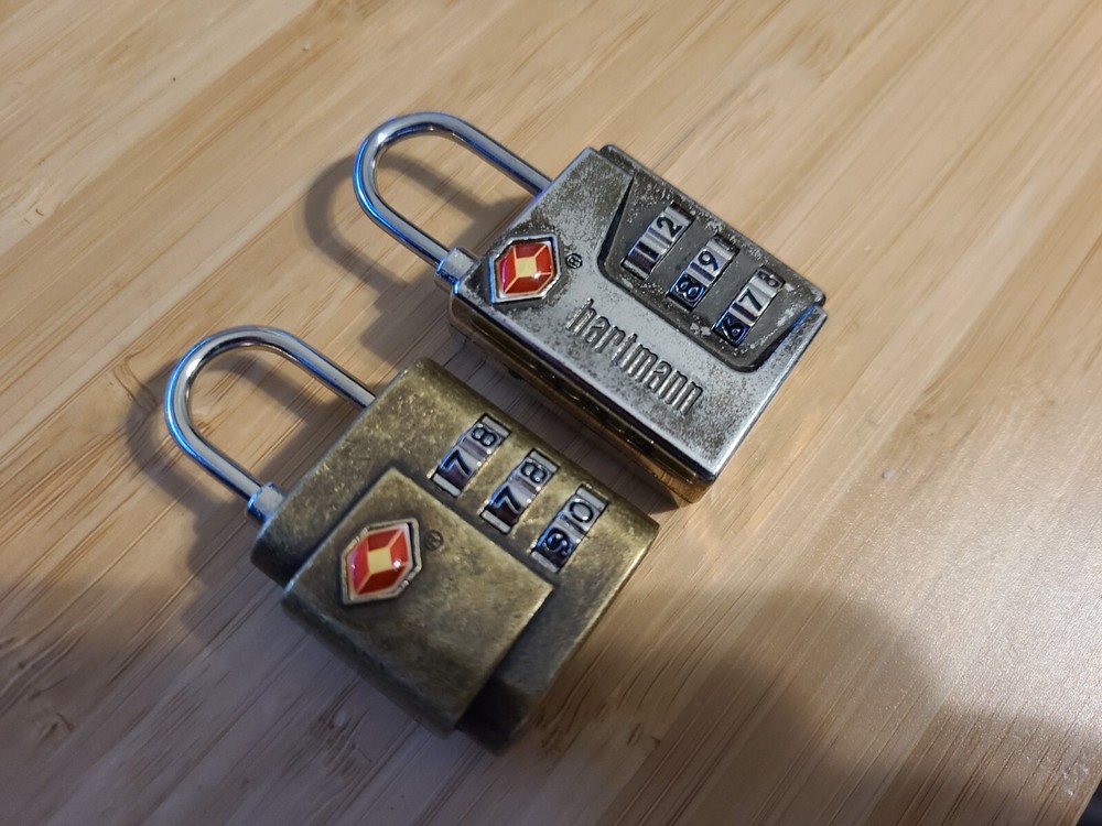 Two Hartmann TSA Combination Locks. Unused.
