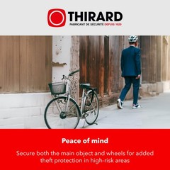 THIRARD Chain Lock 3.94ft 10mm Cut-Resistant PVC Coated for Bikes Motorcycles