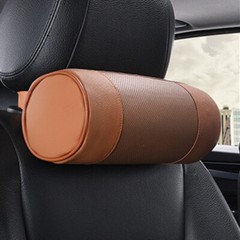 Memory Foam Car Neck Pillow Leather Soft Auto Seat Head Rest Support Cushion