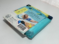 BALLAST Inflatable Beach Pillow Camping Pool Soft NEW IN PACKAGE Tropical Blue