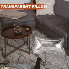 Inflatable Pillow for Camping Adjustable Portable Cushion with Transparent De…