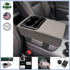 Car Center Console Armrest Protector with Easy Installation and Cup Holders