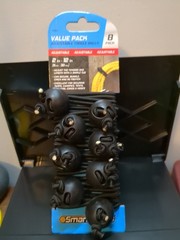 SmartStraps Adjustable Toggle Ball Bungee Cord, Adjust (pack of 8), Black