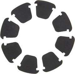 8PCS Cup Holder Insert Rubber Compatible with Chevy Silverado Black