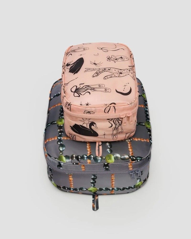Baggu Packing Cube Set (Small and Medium) Ballet Icons
